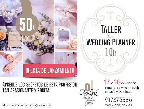 17 y 18 de enero: Taller de Wedding Planner - AJE Madrid