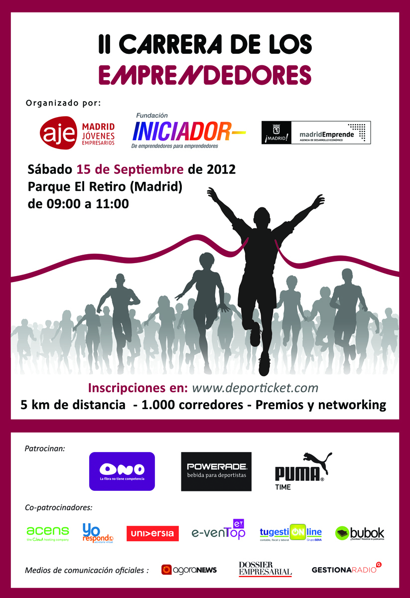 Ahora sí…inscripciones abiertas, para la II Carrera de los Emprendedores!