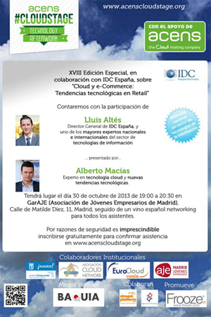 30 de octubre: Edición Especial de acens Cloudstage en colaboración con IDC España