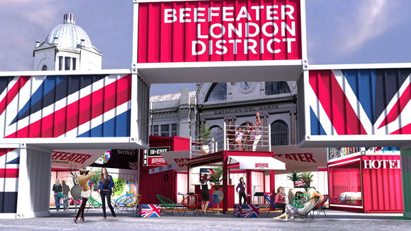 Beefeater London District, el espíritu de Londres en el primer distrito de containers de España