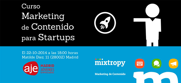 22 de octubre: Curso Gratuito“Marketing de Contenido para Startups”