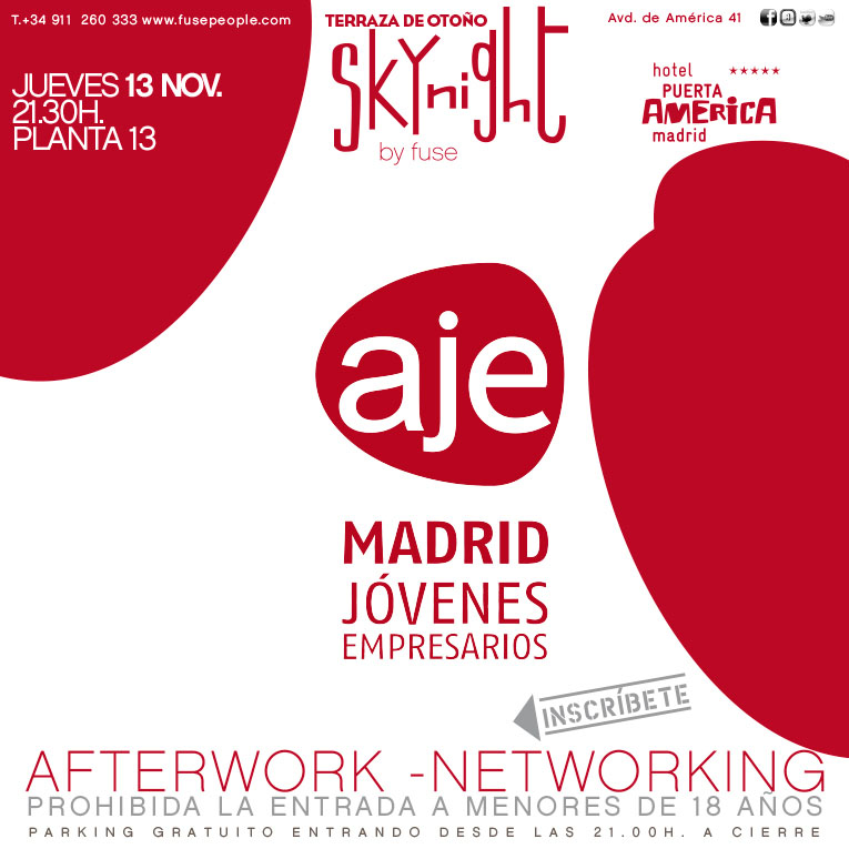 13 de noviembre: Afterwork AJE Madrid