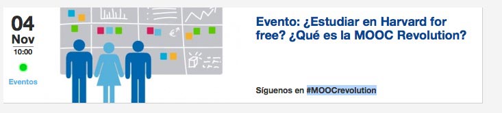 4 de noviembre: ¿Estudiar en Harvard for free? ¿Qué es la MOOC Revolution?