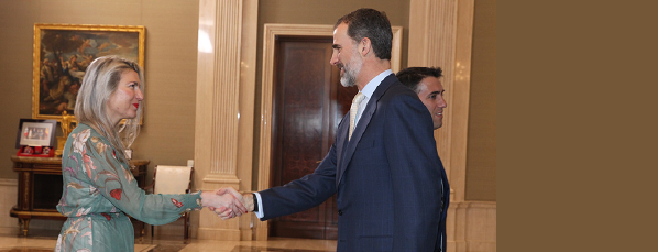 El Rey Felipe VI recibe en audiencia a la Confederación Española de Jóvenes Empresarios