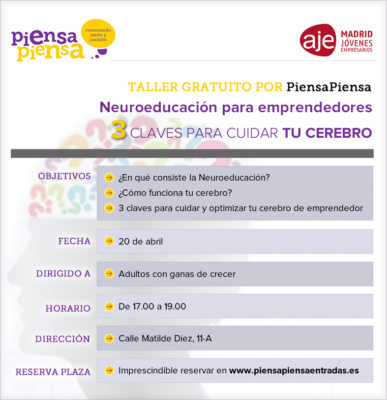 20 de abril: Neuroeducación para emprendedores