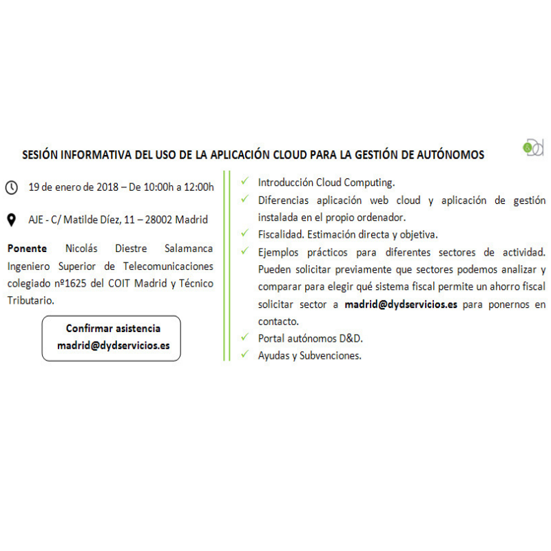 FORMACIÓN: Uso de la App Cloud para Gestión de Autónomos