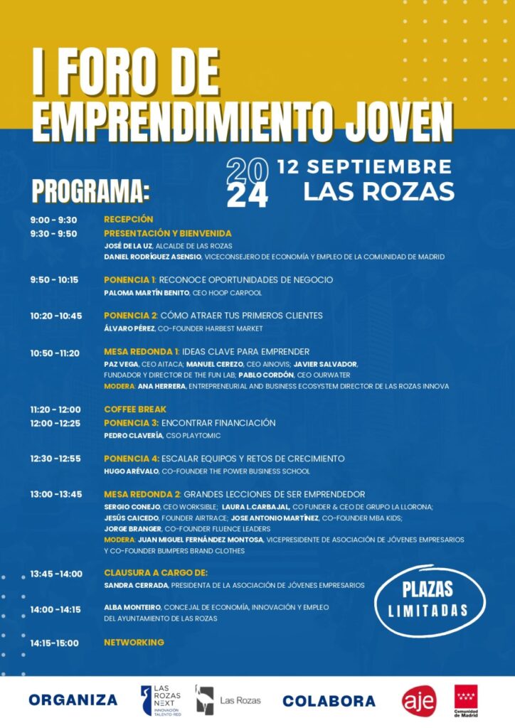 Programa I Foro de Emprendimiento Joven